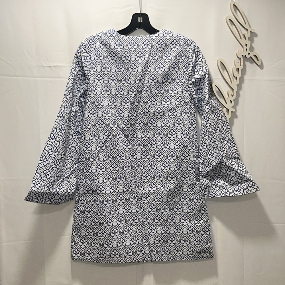 Hyacinth House Blue And White Shift Dress - Picture 3 of 6